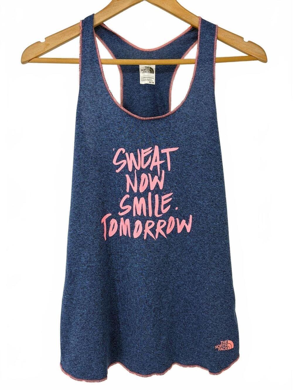 The North Face Women's Blue Pink Racerback Tank Top Size M